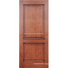 2- panel red oak hardwood door design